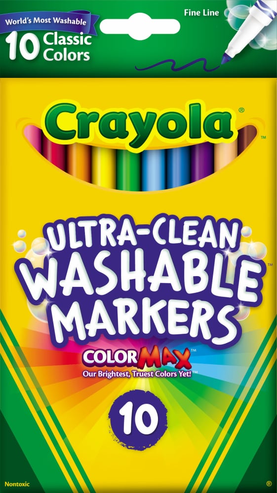 Crayola Classic Colors Ultra Clean Washable Fine Line Markers 10 Pk Fry S Food Stores