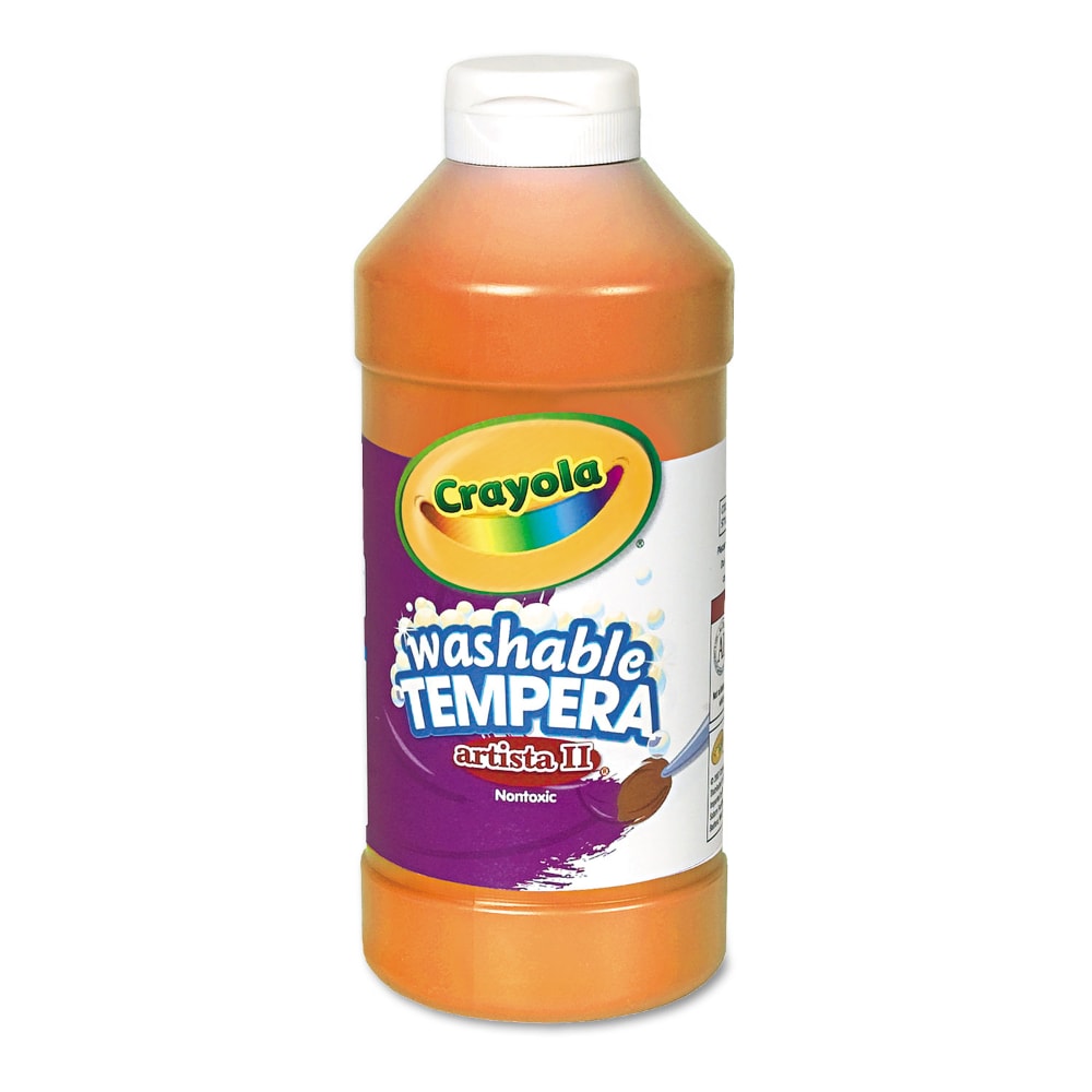 Artista II Washable Tempera Paint, Orange, 16 oz Bottle Artista II Washable Tempera Paint, Orange, 16 oz Bottle