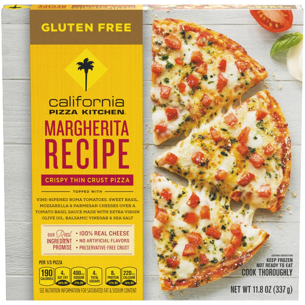 Ralphs California Pizza Kitchen Gluten Free Margherita Crispy Thin Crust Frozen Pizza