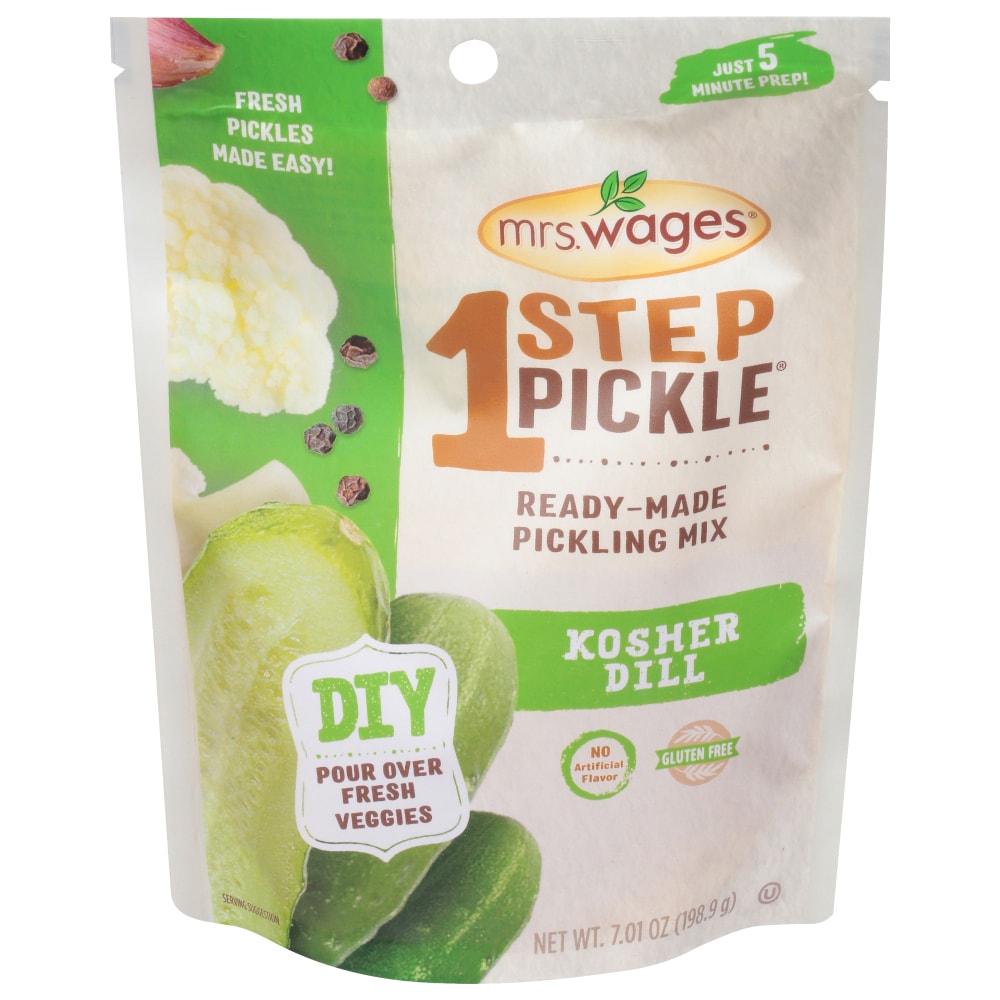 City Market Mrs Wages 1 Step Kosher Dill Pickle Brine 6 Ct 7 01 Oz