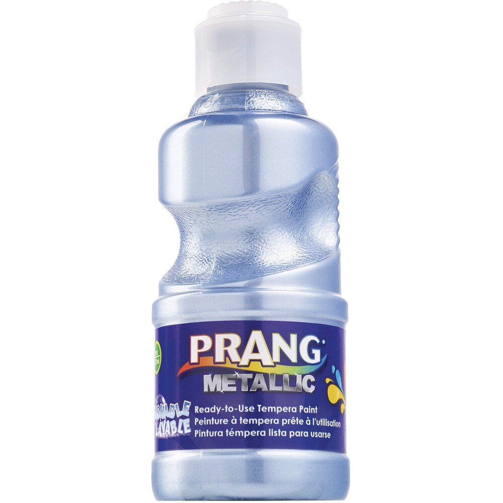 Prang Ready-to-Use Washable Metallic Paint - 8 fl oz - 1 Each - Metallic Blue