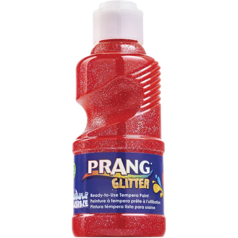 Prang Ready-to-Use Glitter Paint - 8 fl oz - 1 Each - Glitter Red Prang Ready-to-Use Glitter Paint - 8 fl oz - 1 Each - Glitter Red