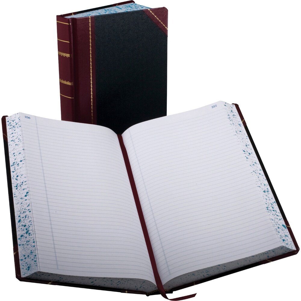 Account Record Book, Record-Style Rule, Black/Red/Gold Cover, 13.75 x 8.38 Sheets, 500 Sheets/Book Account Record Book, Record-Style Rule, Black/Red/Gold Cover, 13.75 x 8.38 Sheets, 500 Sheets/Book