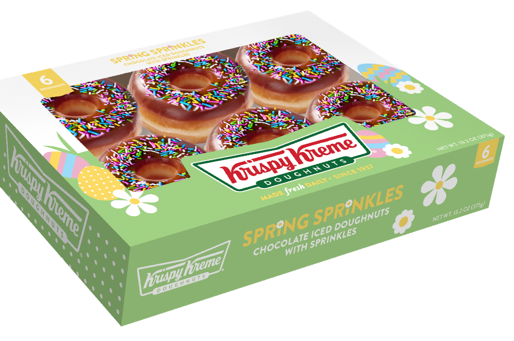 Krispy Kreme Half Dozen Spring Sprinkles Chocolate Iced Krispy Kreme Half Dozen Spring Sprinkles Chocolate Iced