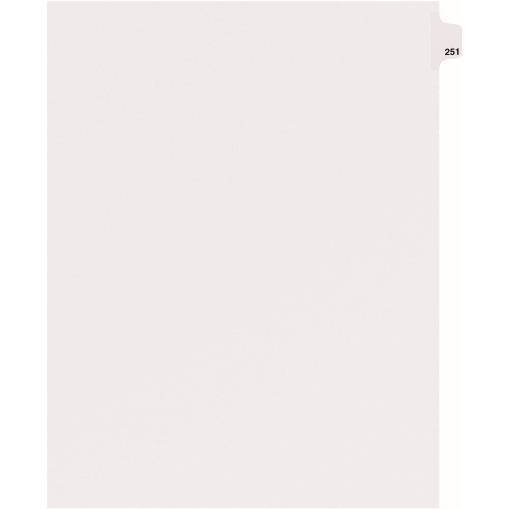 Avery Side Tab Individual Legal Dividers - 25 x Divider(s) - Side Tab(s) - 251 - 1 Tab(s)/Set - 8.5 Avery Side Tab Individual Legal Dividers - 25 x Divider(s) - Side Tab(s) - 251 - 1 Tab(s)/Set - 8.5