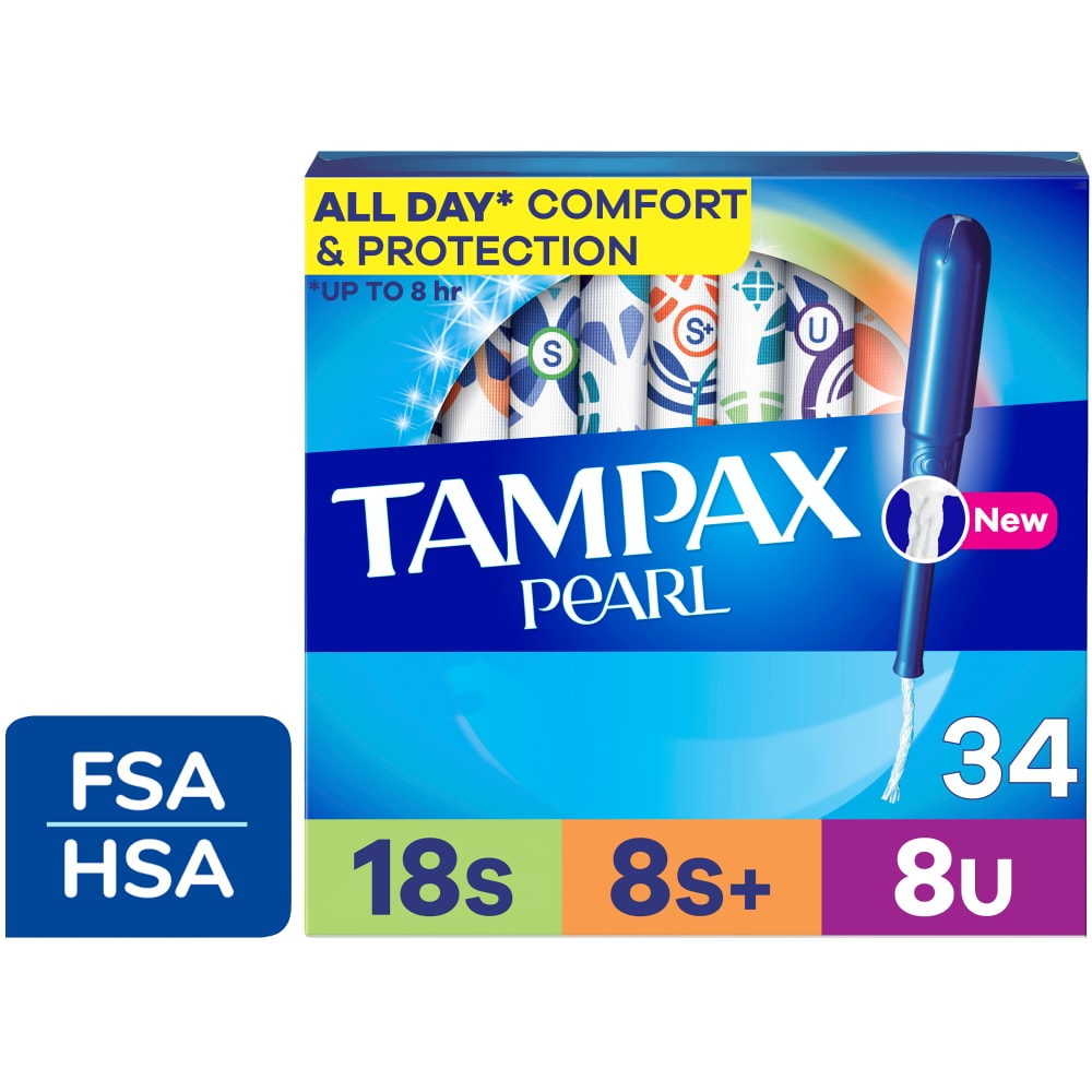 Tampax Pearl Trio Pack Super Super Plus Ultra Unscented Tampons 34 ct Kroger