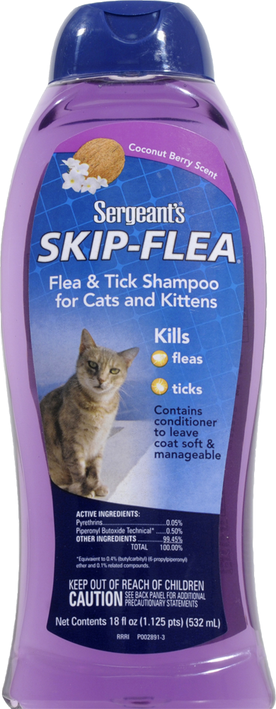 adams flea and tick shampoo for cats and kittens