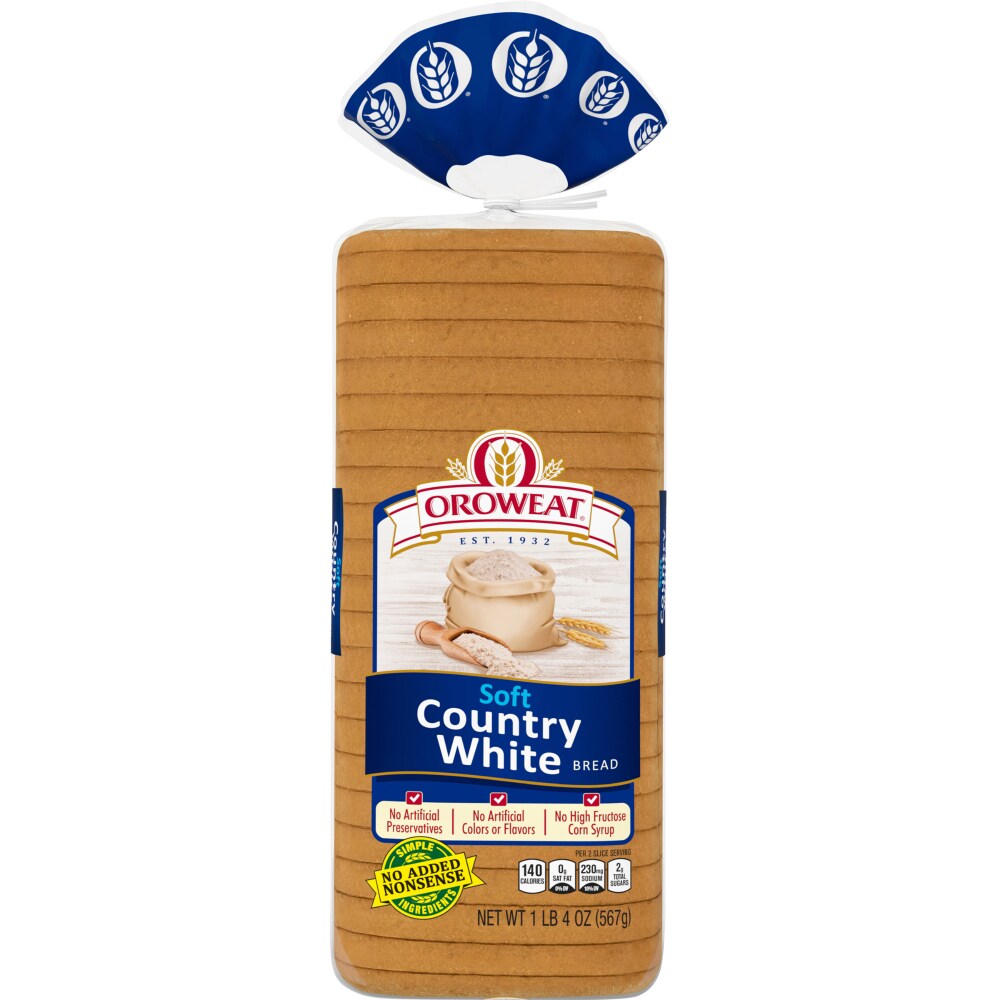 Oroweat Soft Country White Bread Oz Foods Co