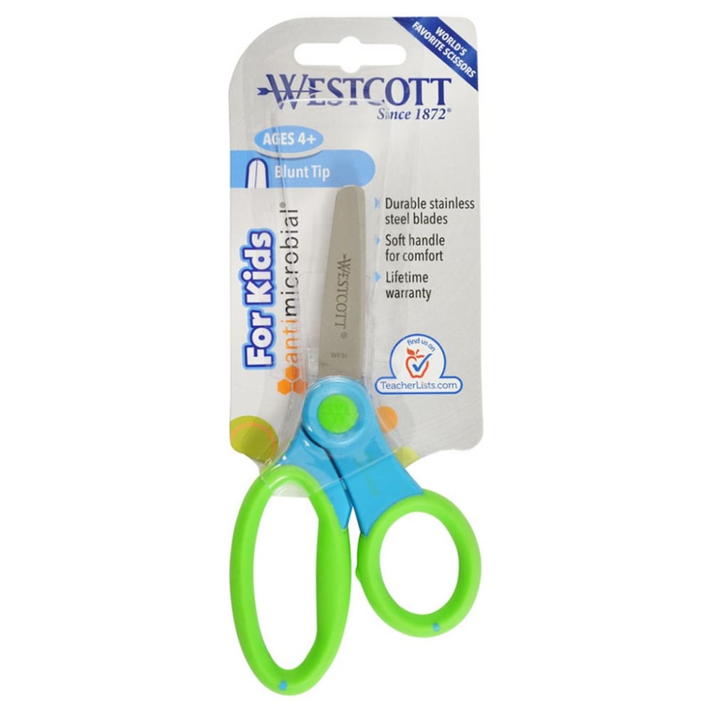 Ultra Soft Handle Scissors w/Antimicrobial Protection, Rounded Tip, 5
