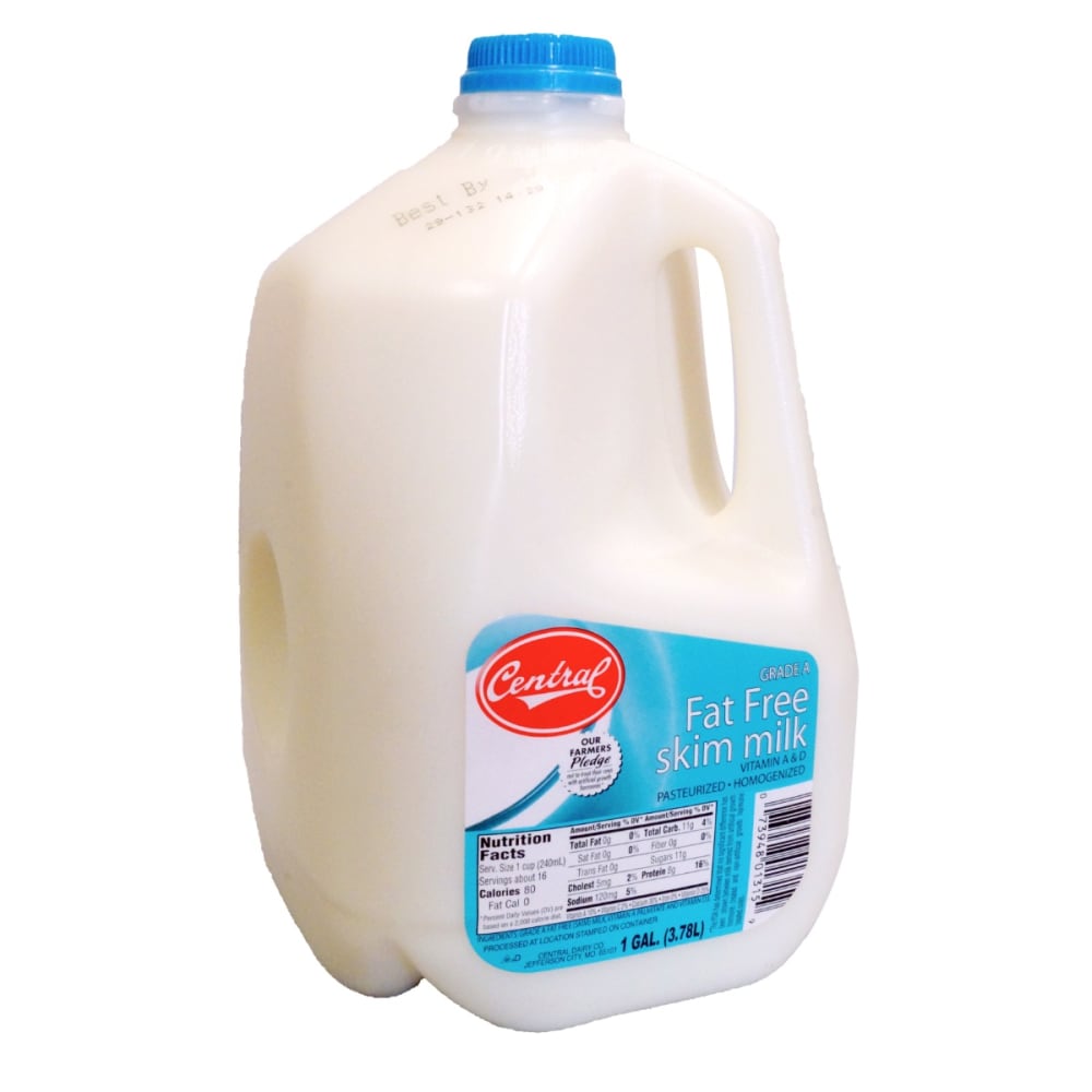 Central Fat Free Skim Milk, 1 gal - Gerbes Super Markets