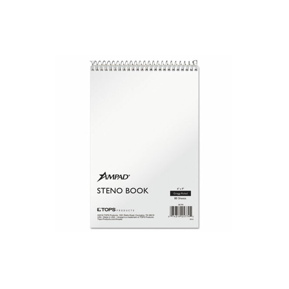 Steno Pads, Gregg Rule, Tan Cover, 80 White 6 x 9 Sheets Steno Pads, Gregg Rule, Tan Cover, 80 White 6 x 9 Sheets