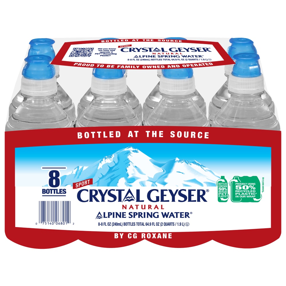 Smith S Food And Drug Crystal Geyser Natural Alpine Spring Water 8 Bottles 8 Fl Oz