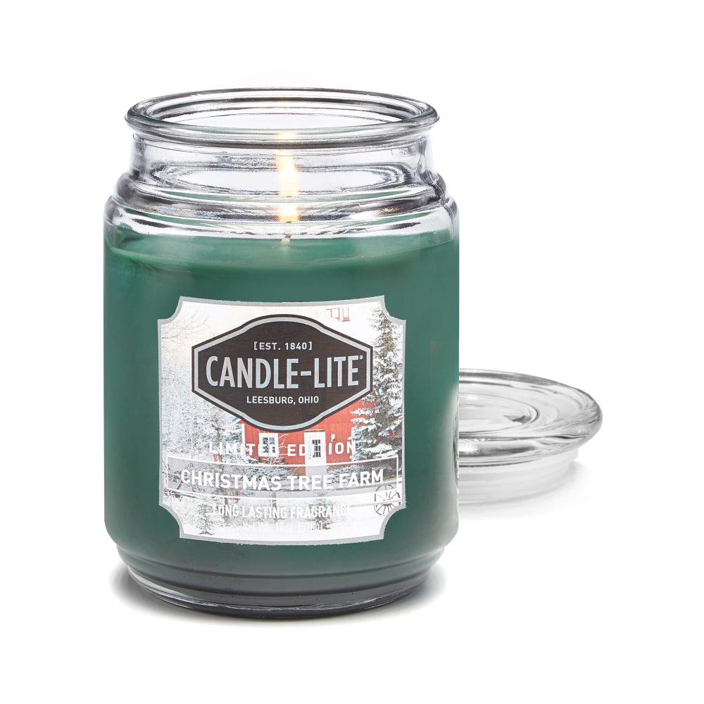 Food 4 Less Candle Lite Limited Edition Christmas Tree Farm Jar Candle Green 18 Oz