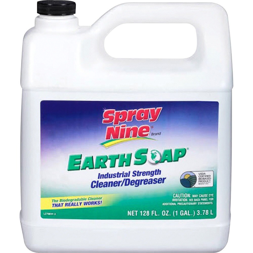 Spray Nine Earth Soap Cleaner/Degreaser - For Tool, Metal Surface, Countertop, Floor - Concentrate - 128 fl oz (4 quart) - 1 Each - Solvent-free, Phosphate-free, Chemical-free - Clear Spray Nine Earth Soap Cleaner/Degreaser - For Tool, Metal Surface, Countertop, Floor - Concentrate - 128 fl oz (4 quart) - 1 Each - Solvent-free, Phosphate-free, Chemical-free - Clear