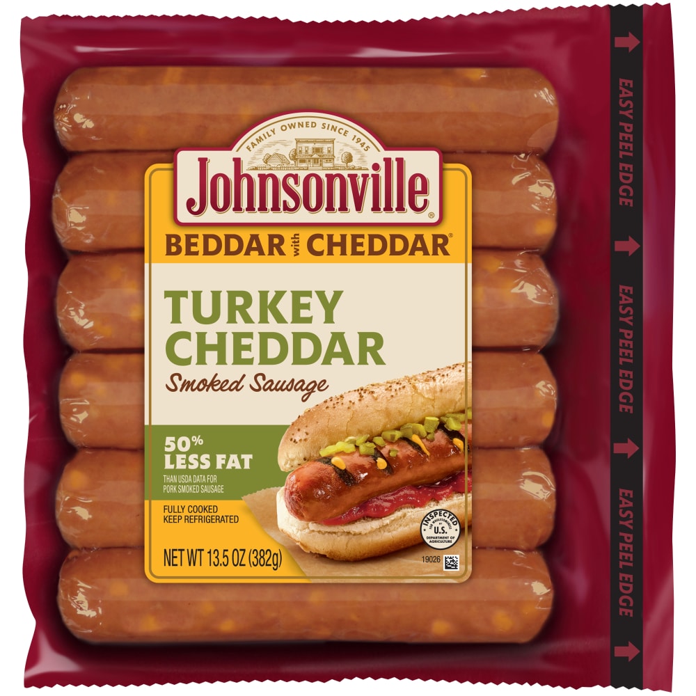 Johnsonville Turkey Cheddar Smoked Sausages 13.5 oz Kroger