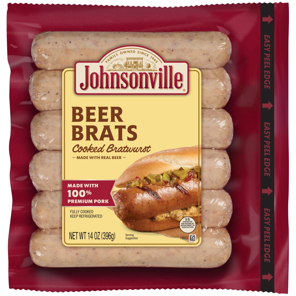 Johnsonville Smoked Bratwurst, 14 oz