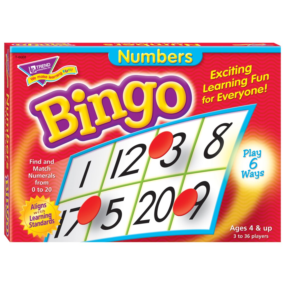 Trend Numbers Bingo Learning Game - Theme/Subject: Learning - Skill Learning: Number - 4-7 Year Trend Numbers Bingo Learning Game - Theme/Subject: Learning - Skill Learning: Number - 4-7 Year