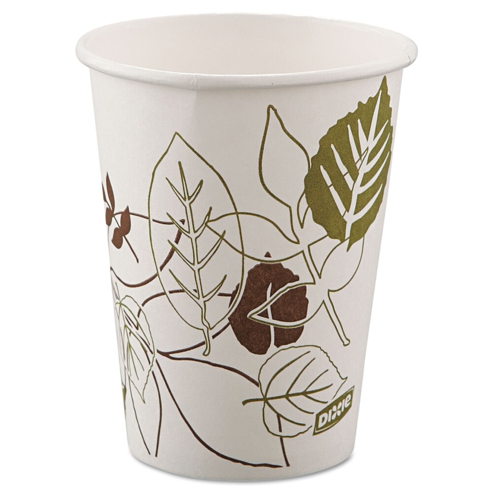 Pathways Paper Hot Cups, 8 oz, 25/Bag, 20 Bags/Carton