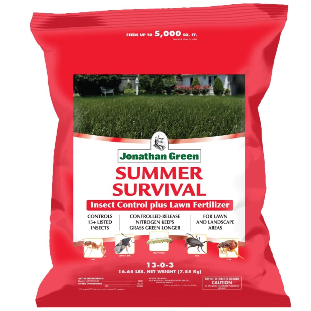 Jonathan Green Summer Survival Insect Control Lawn Fertilizer For All Grasses 5000 sq ft