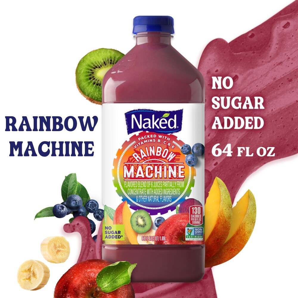【日本限定モデル】  64 Blend, Smoothie Juice 100% Flavored Machine Rainbow Juice Naked fl Kroger  - oz ミュージック