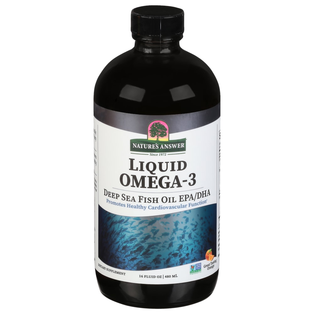 geschiedenis Het pad ondersteboven Natures Answer Liquid Omega-3 Deep Sea Fish Oil EPA / DHA Orange Flavored  Dietary Supplement, 16 fl oz - QFC