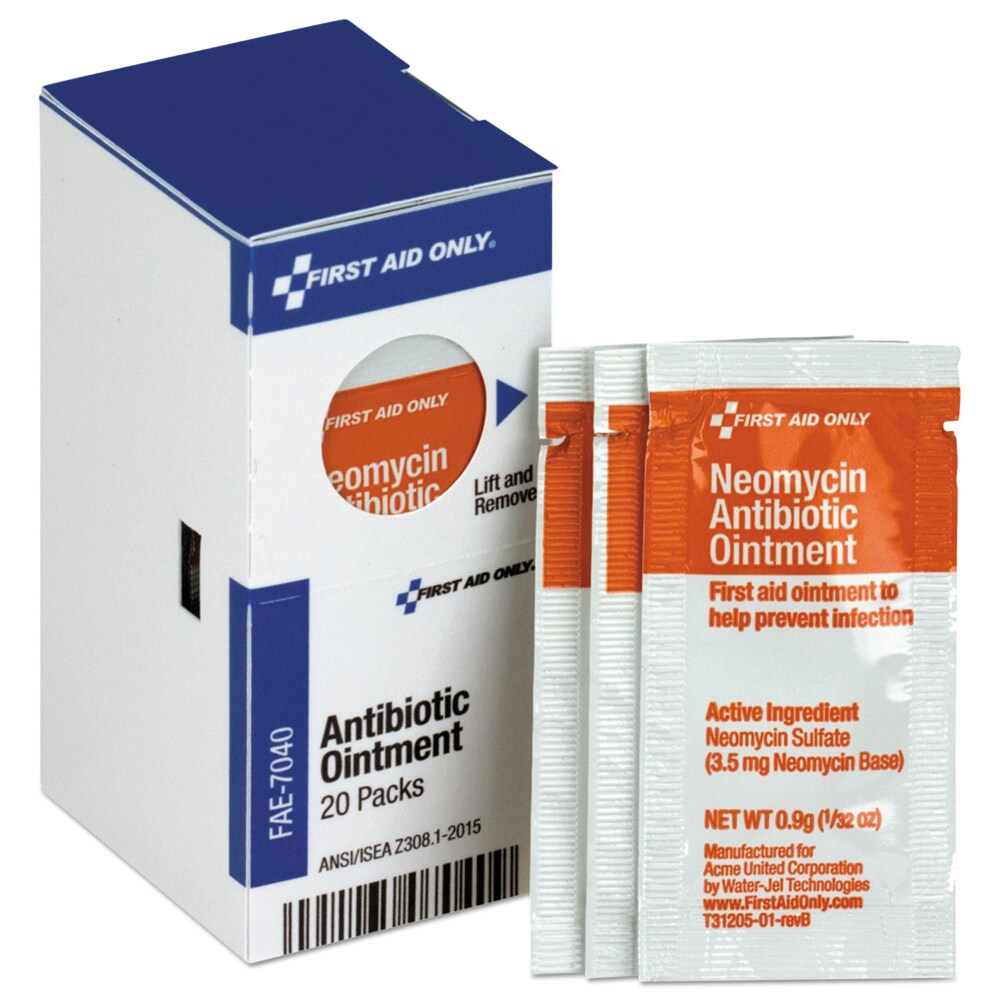 Refill for SmartCompliance General Cabinet, Antibiotic Ointment, 0.9g Packet, 20/Box Refill for SmartCompliance General Cabinet, Antibiotic Ointment, 0.9g Packet, 20/Box