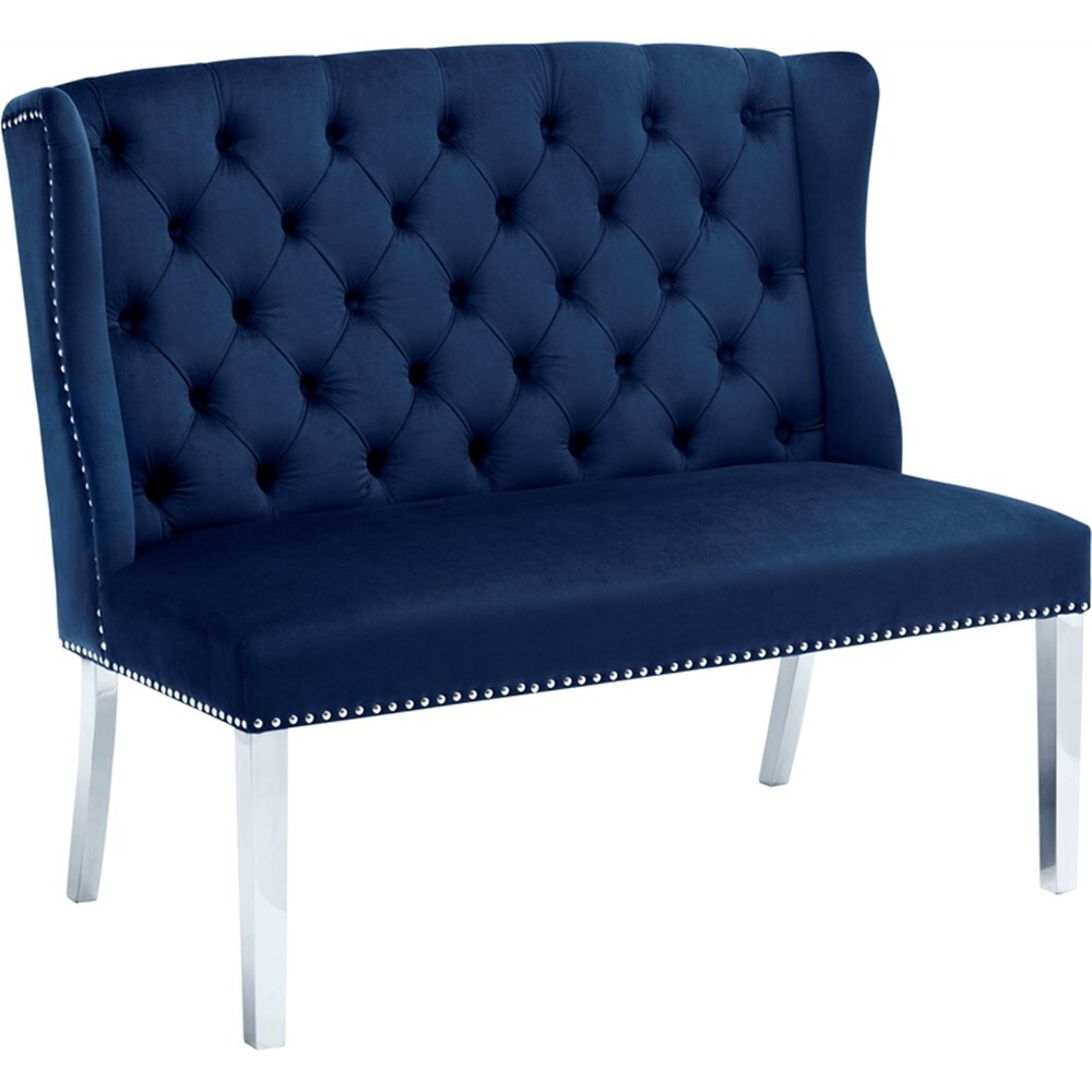 Meridian Furniture Suri Velvet Settee Bench