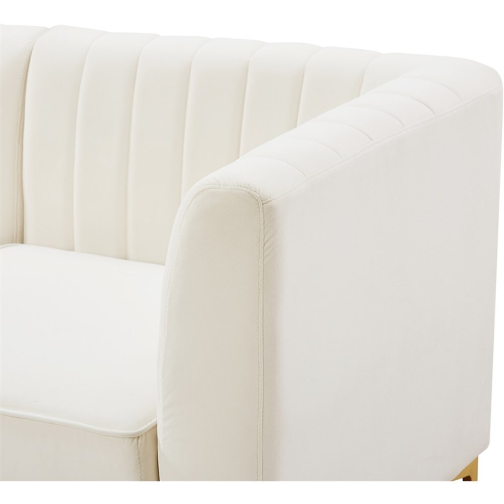 Meridian Furniture Alina Velvet Modular Sectional 5A Meridian Furniture Alina Velvet Modular Sectional 5A