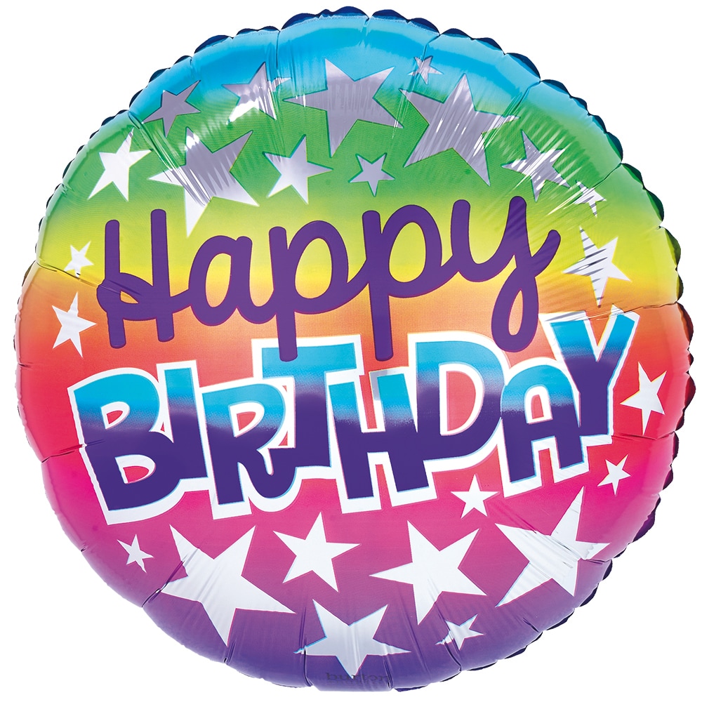Bright Rainbow Balloon Happy Birtday Balloon 18inch