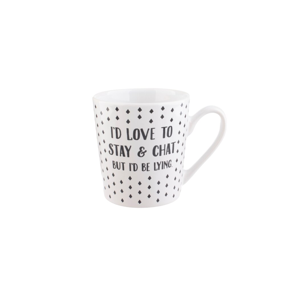Fry S Food Stores Pmi Worldwide I D Love To Stay And Chat Flare Mug 16 Oz