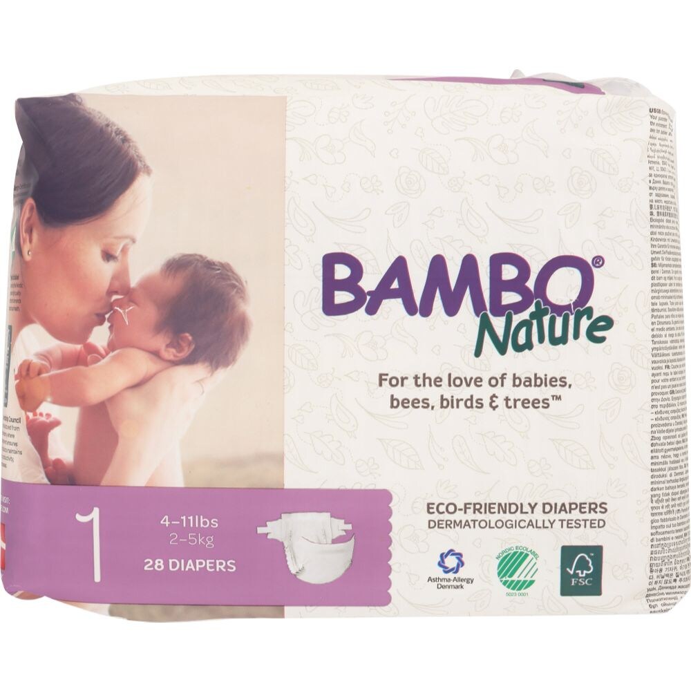 bambo nature diapers size 1
