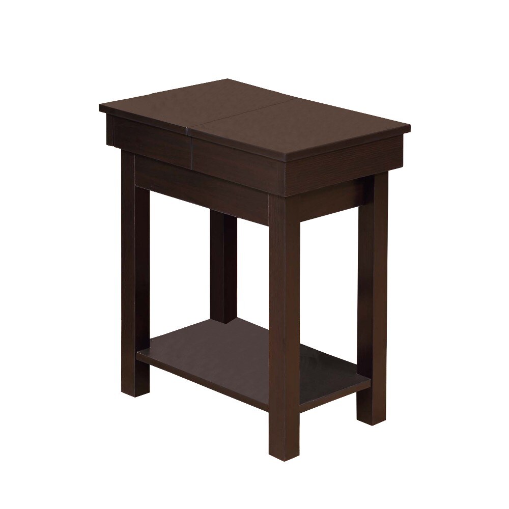 Fred Meyer Benzara Wooden Chair Side Table Red Cocoa Brown 1 Ct