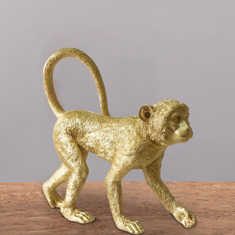 【数々のアワードを受賞】 Polyresin Standing Like Fur With Figurine Accent Monkey 小物