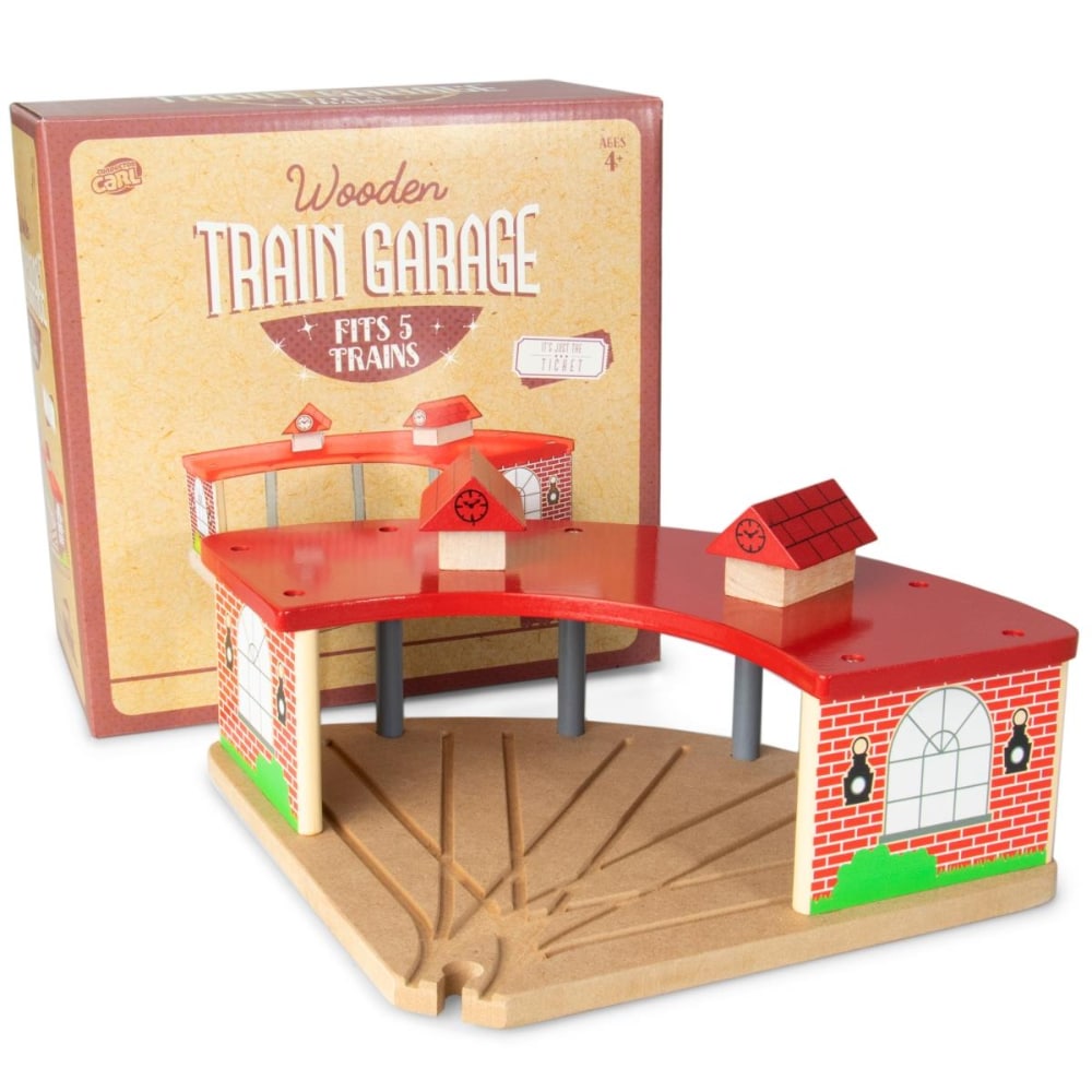 wooden play garage