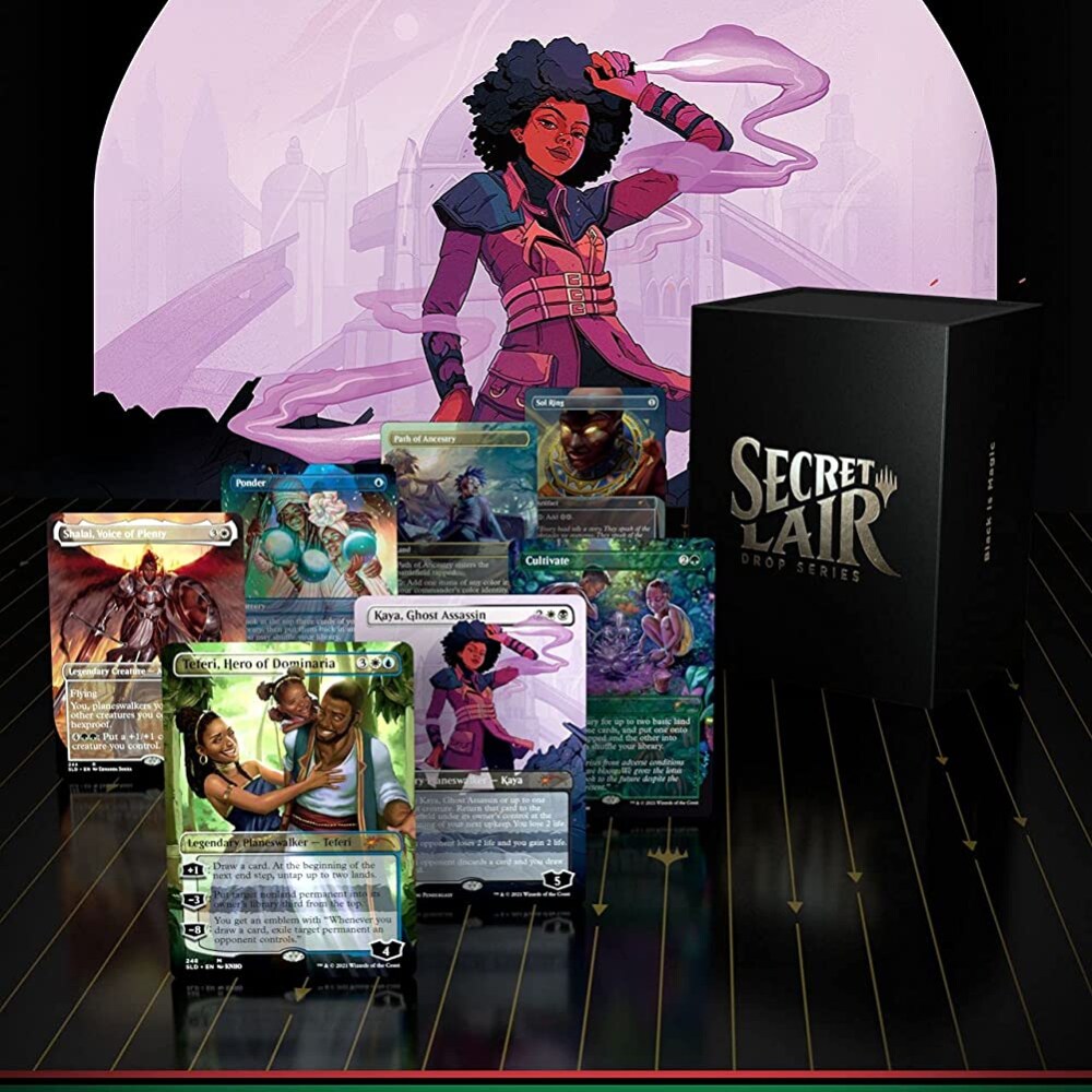 EMPTY BOX** MTG Secret Lair Drop Series Black Is Magic Foil