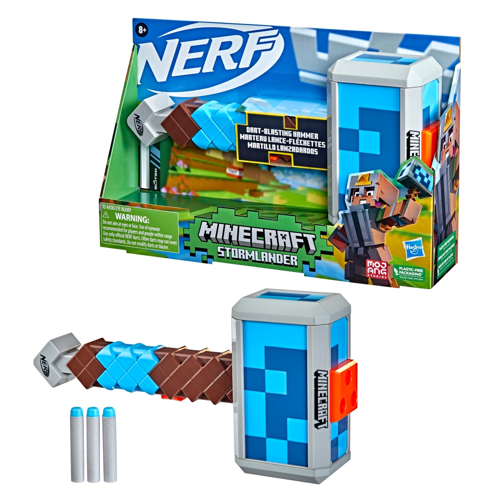 Nerf Minecraft Stormlander Dart Blasting Hammer, 1 ct - Kroger