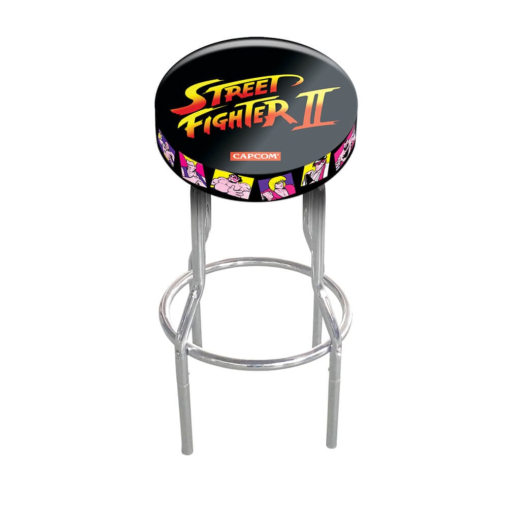 Arcade1up STRTFHTSTOOL Street Fighter Adjustable Stool, 1
