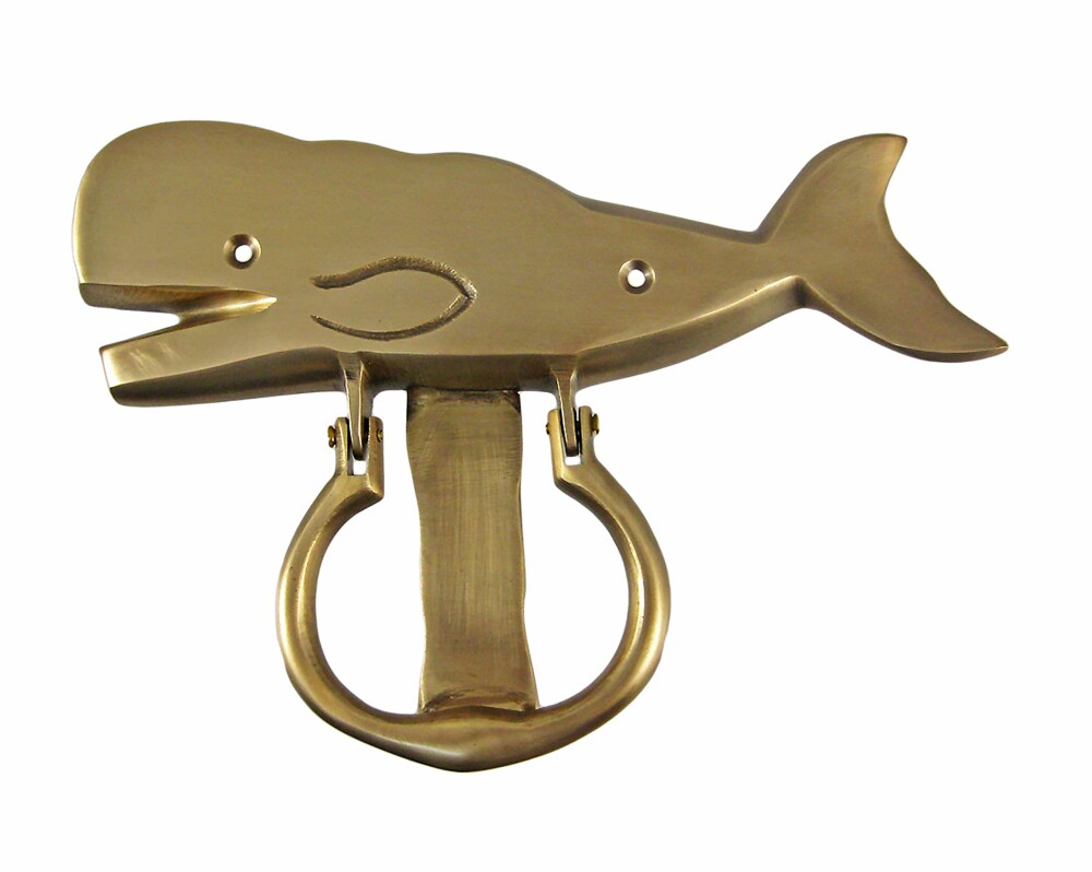 Solid Brass Sperm Whale Door Knocker Solid Brass Sperm Whale Door Knocker