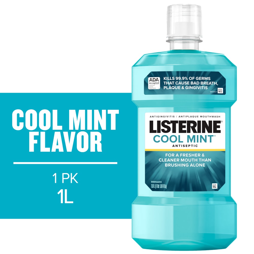 Listerine Cool Mint Antiseptic Mouthwash, 1 l - Kroger