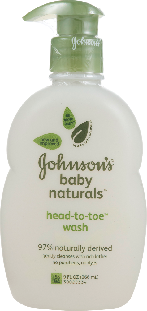 johnson's baby naturals head to toe wash