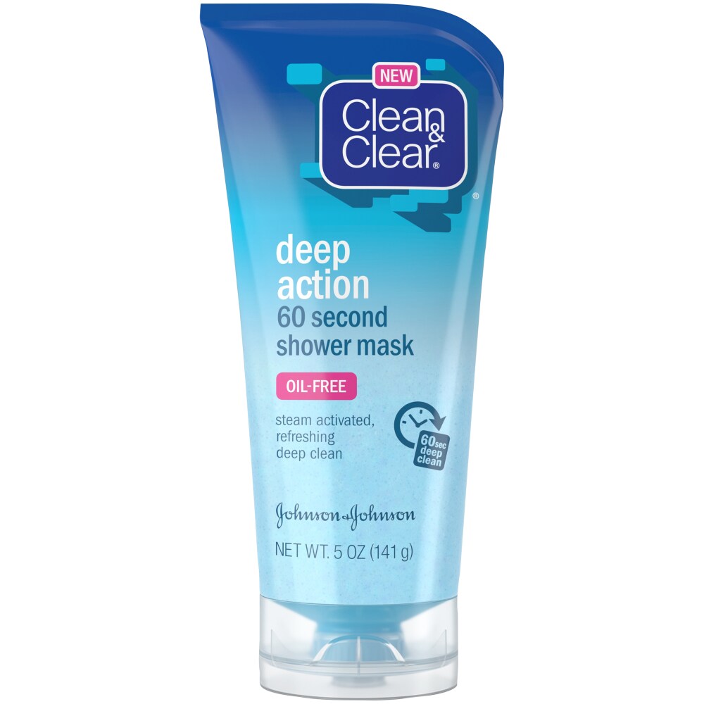 Clean And Clear Deep Action Oil Free 60 Second Shower Mask 5 Oz City Market