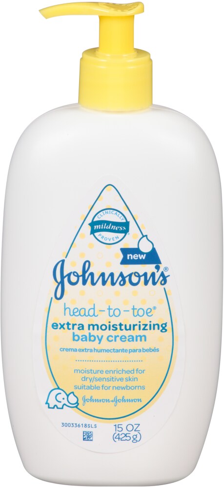 johnson's head to toe extra moisturizing baby cream