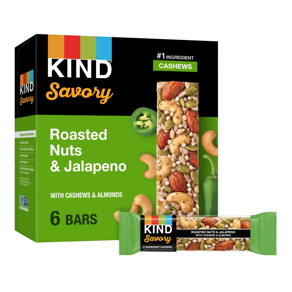 KIND Roasted Nuts & Jalapeno Nut Bars, 6 ct - Baker's