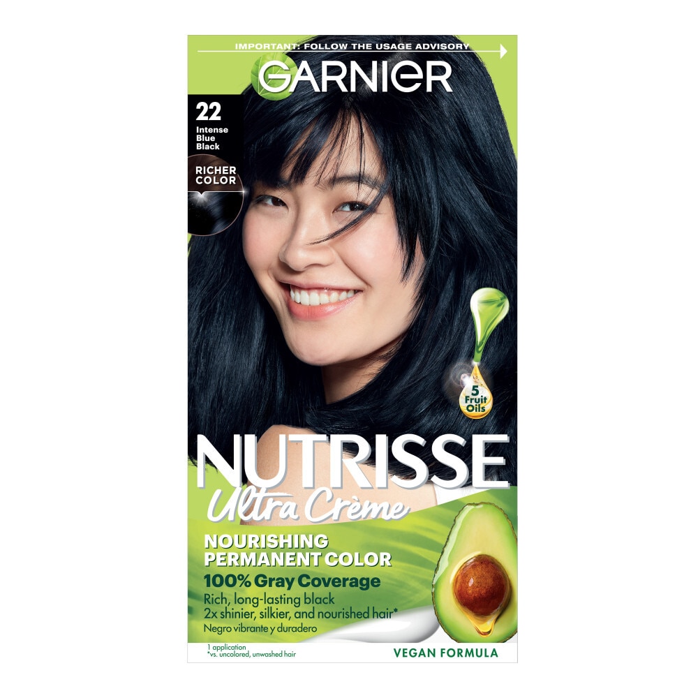 Kroger Garnier Nutrisse 22 Intense Blue Black Nourishing Color Creme 1 Ct