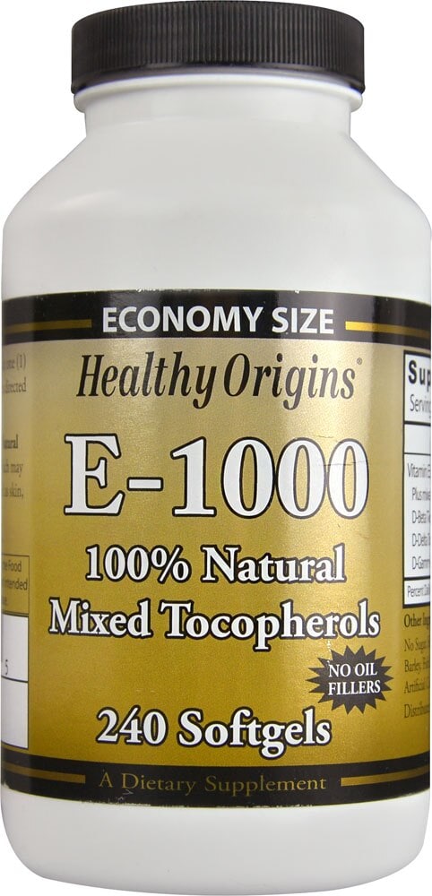Foods Co Healthy Origins E 1000 Supplements 240 Ct 1000 Iu