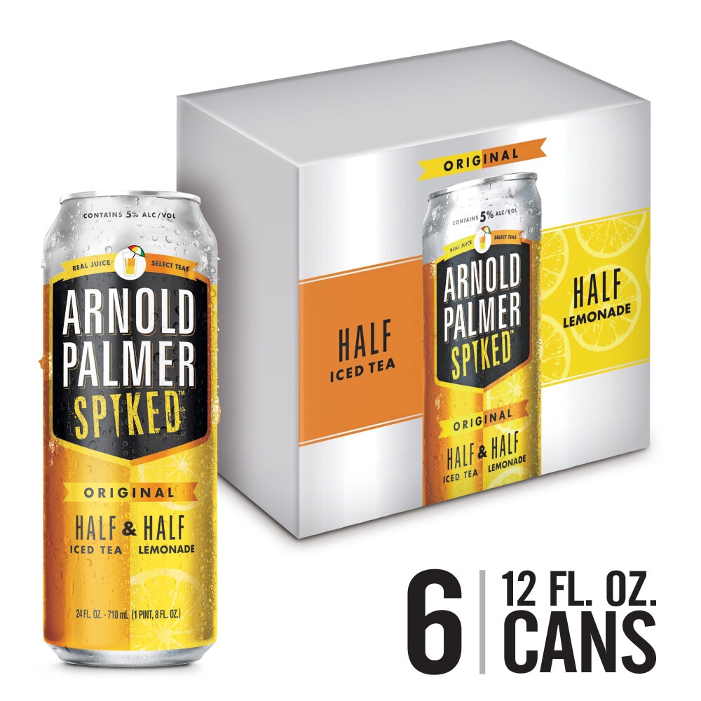 Arnold Palmer Spiked Half Half Ice Tea Lemonade Flavored Malt Beverage 6 Pack 12 Fl Oz Cans 5 Abv Walmart Com Walmart Com