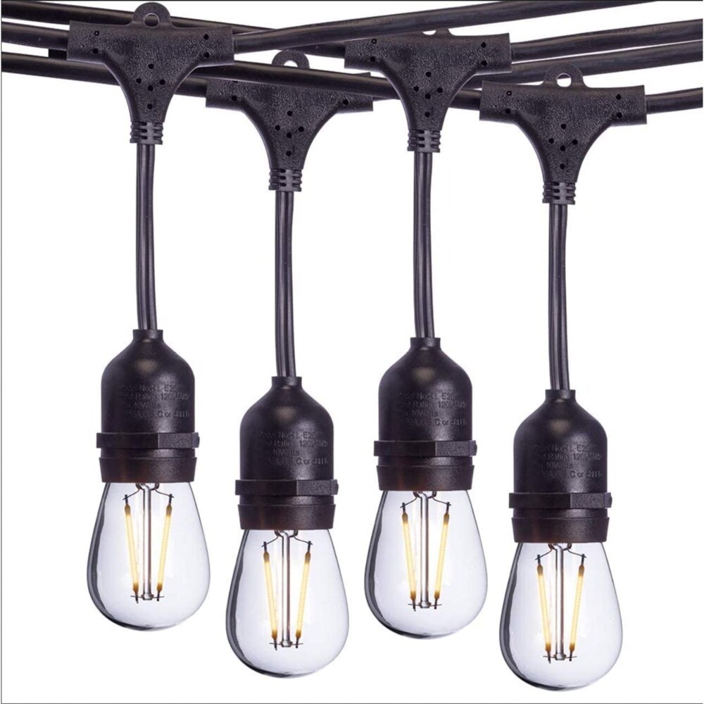 Sterno Home Vintage Style Waterproof Outdoor LED String Lights Black 48 Feet 1 Jay C Food Stores