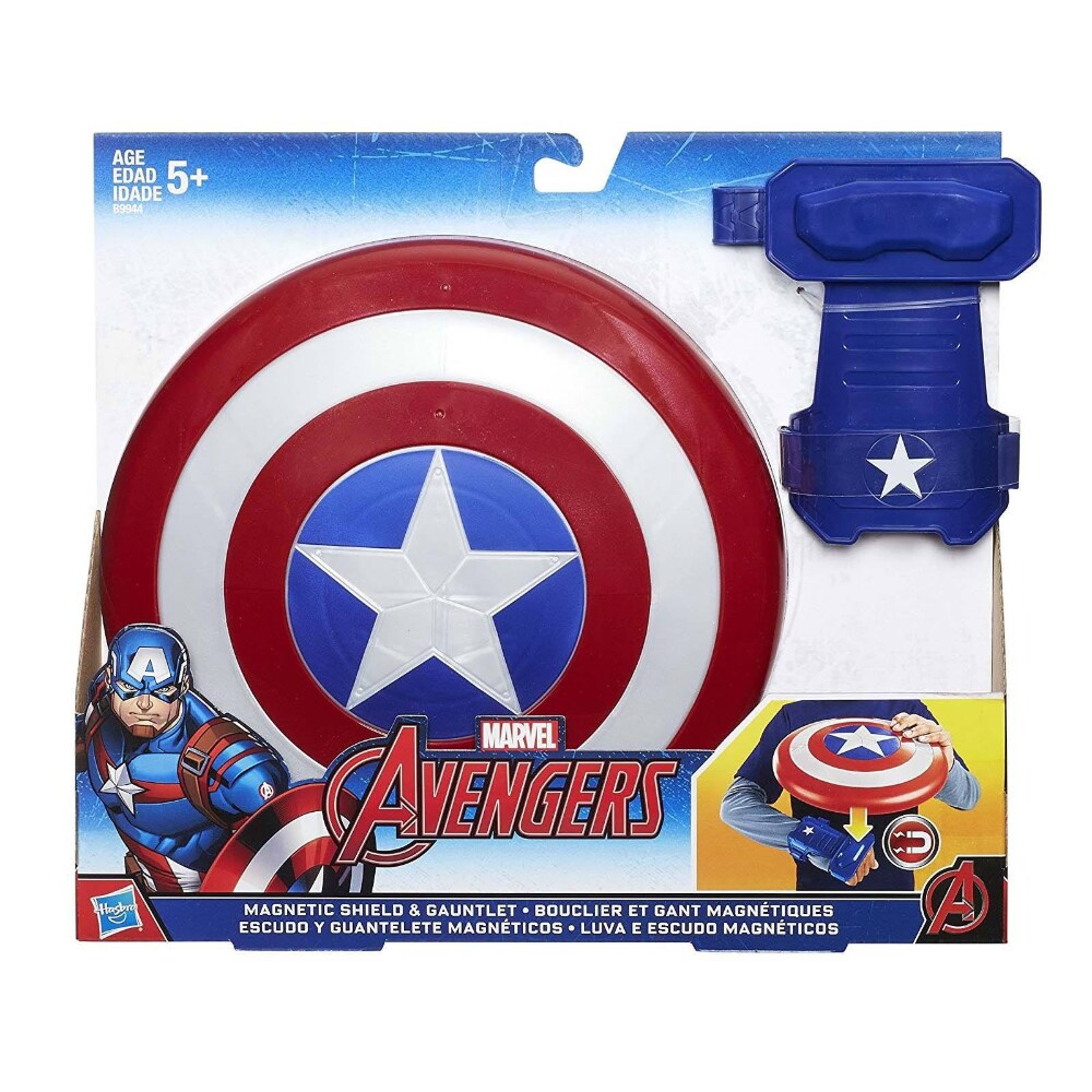 marvel captain america magnetic shield & gauntlet