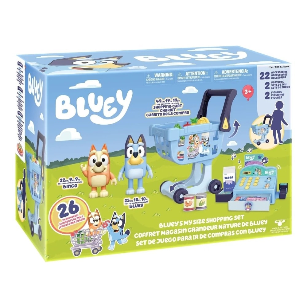 Bluey 4WD Family Vehicle Kids Toy with 1 Figure and 2