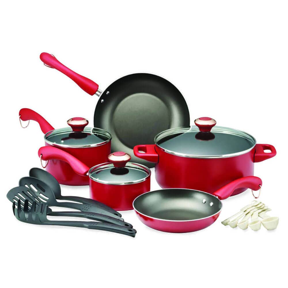 Paula Deen 21620 17 Piece Red Non Stick Cookware Set 1 King Soopers